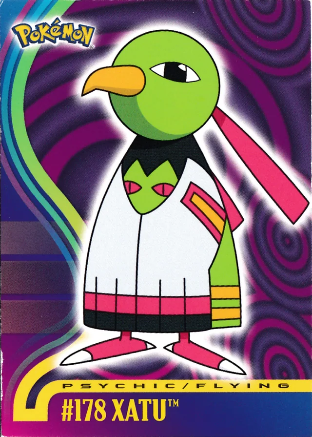 Xatu #23 – 2001 Topps Pokemon Johto Series 1 Pokémon card