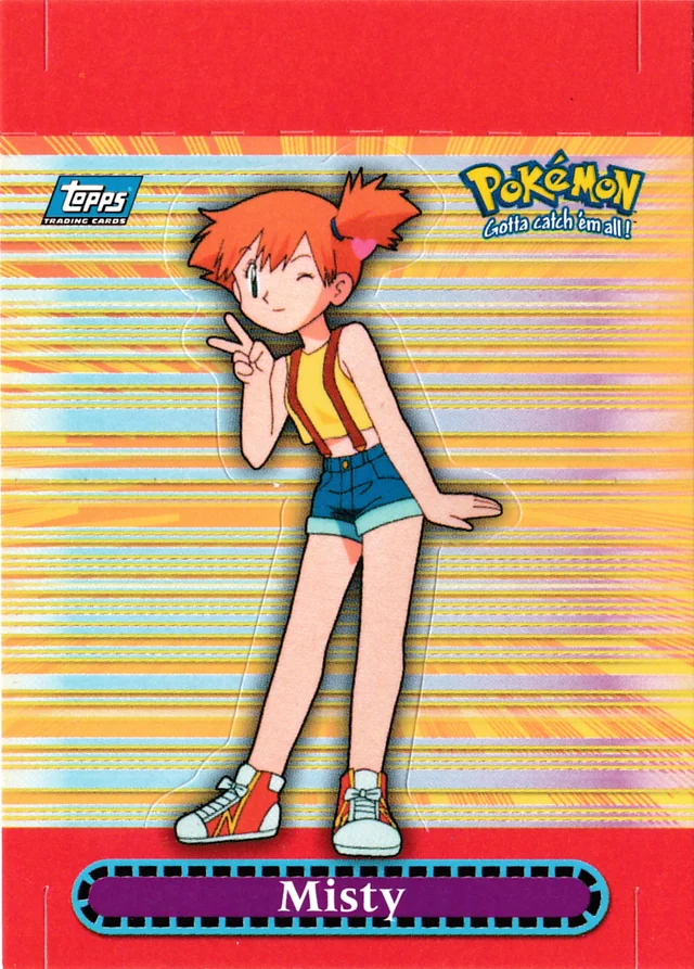 Misty #P4 pop-up – 2000 Topps Pokemon TV Animation Series 3 Pokémon card