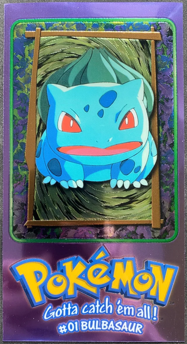 Bulbasaur #TT3 1999 Topps Pokemon TV Animation Series 1 Pokémon card