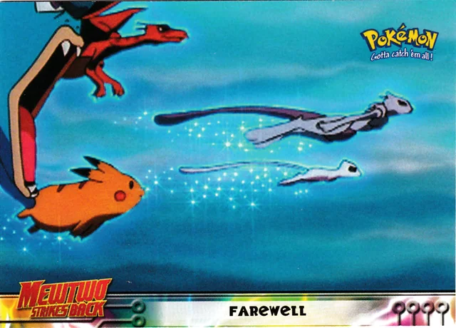 Farewell #39 1st Print - Blue Logo – 1999 Topps Pokemon The First Movie Pokémon card