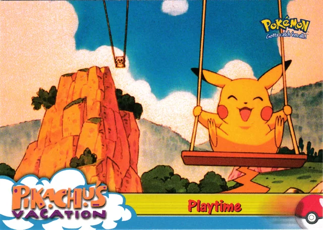 Playtime #57 1st Print - Blue Logo – 1999 Topps Pokemon The First Movie Pokémon card