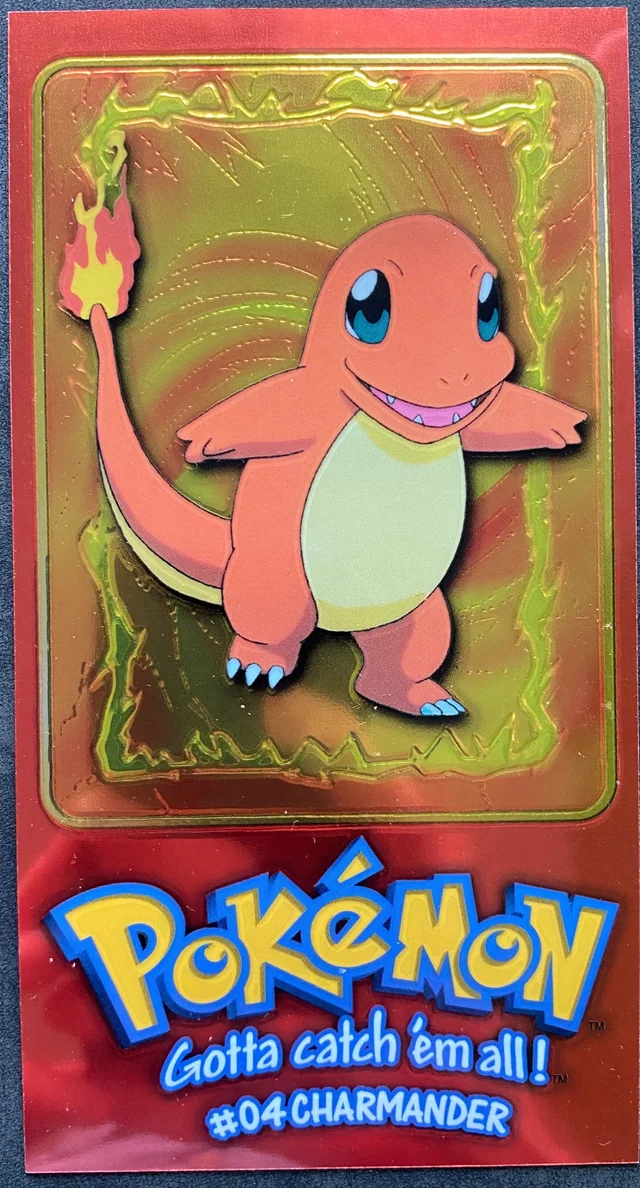 Charmander #TT4 1999 Topps Pokemon TV Animation Series 1 Pokémon card