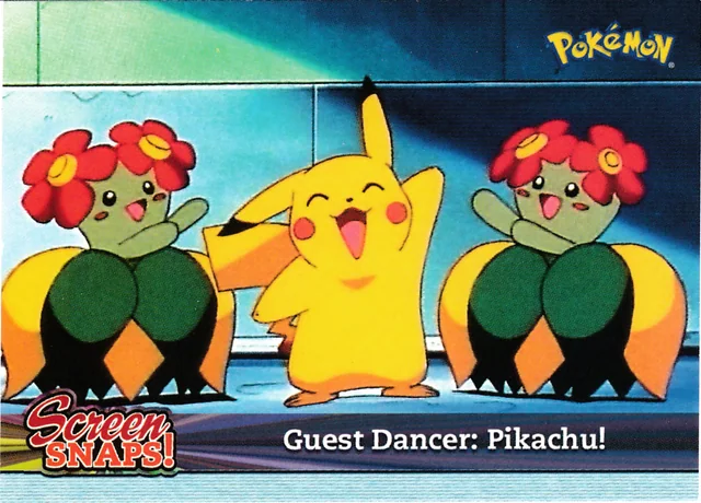 Guest Dancer: Pikachu! #SNAP13 2001 Topps Pokemon Johto Series 1 Pokémon card