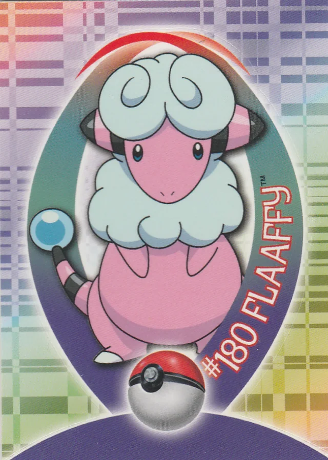 Flaaffy #S25 sticker – 2001 Topps Pokemon Johto Series 1 Pokémon card