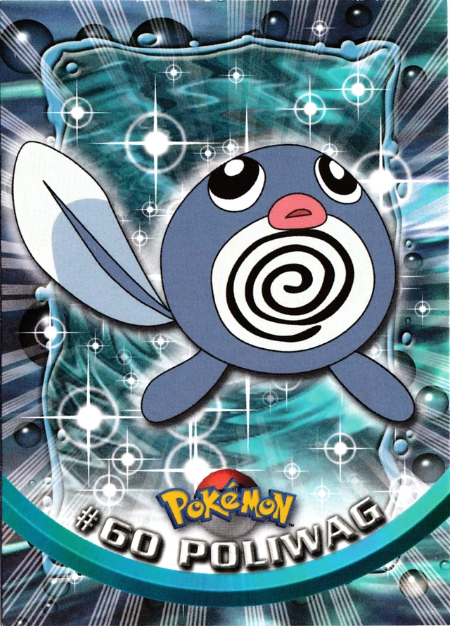 Poliwag #60 1st Print - Blue Logo – 1999 Topps Pokemon TV Animation Series 1 Pokémon card