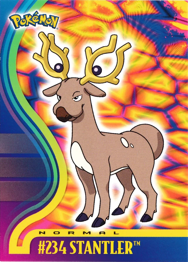 Stantler #57 – 2001 Topps Pokemon Johto Series 1 Pokémon card