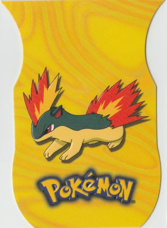 Quilava #D5 die-cut – 2001 Topps Pokemon Johto Series 1 Pokémon card