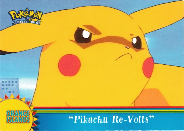 Pikachu Re-Volts #OR3 2000 Topps Pokemon TV Animation Series 3 Pokémon card