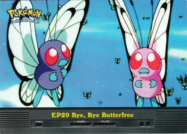 Bye, Bye Butterfree #EP20 – 2000 Topps Pokemon TV Animation Series 2 Pokémon card