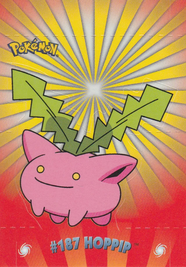 Hoppip #P1 pop-up – 2001 Topps Pokemon Johto Series 1 Pokémon card