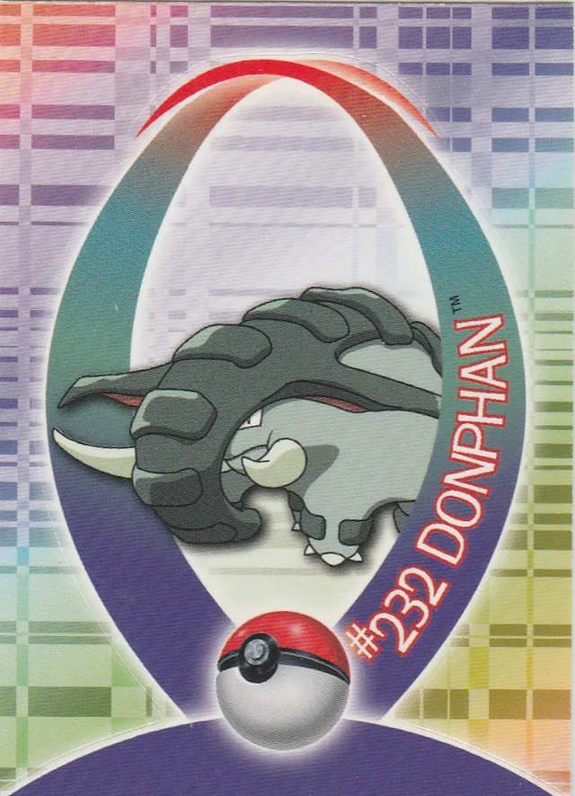 Donphan #S56 sticker – 2001 Topps Pokemon Johto Series 1 Pokémon card