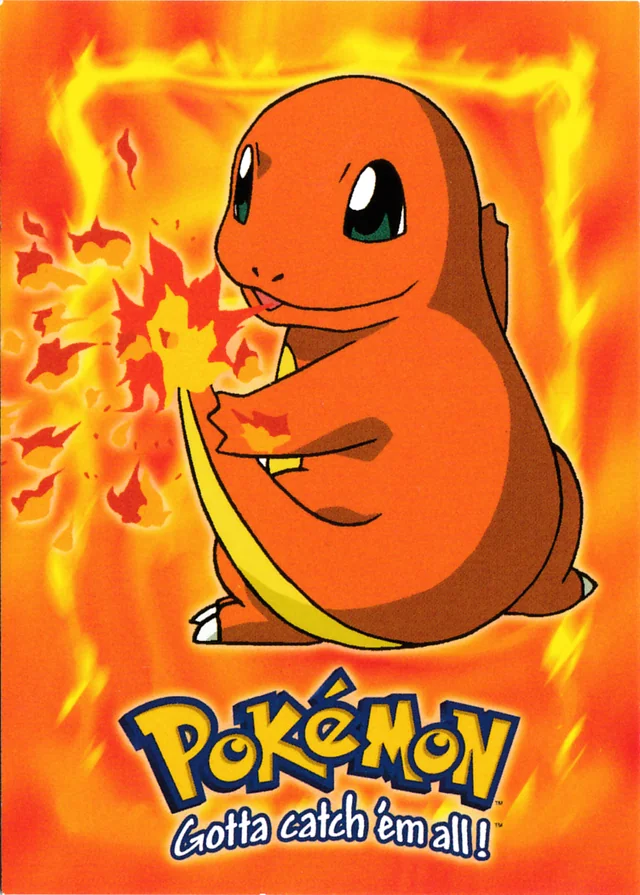 Charmander #E4 1999 Topps Pokemon The First Movie Pokémon card