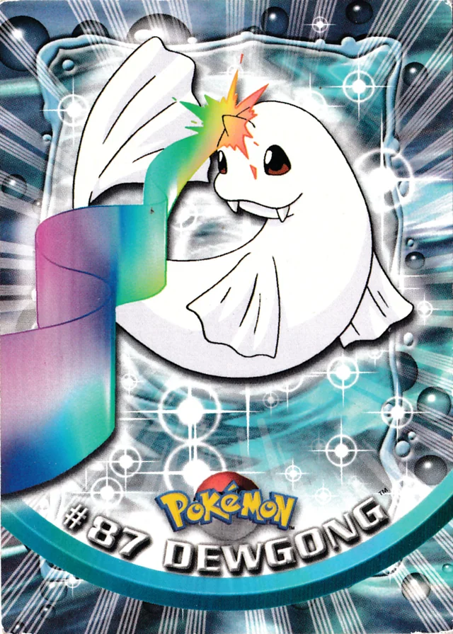 Dewgong #87 – 2000 Topps Pokemon TV Animation Series 2 Pokémon card