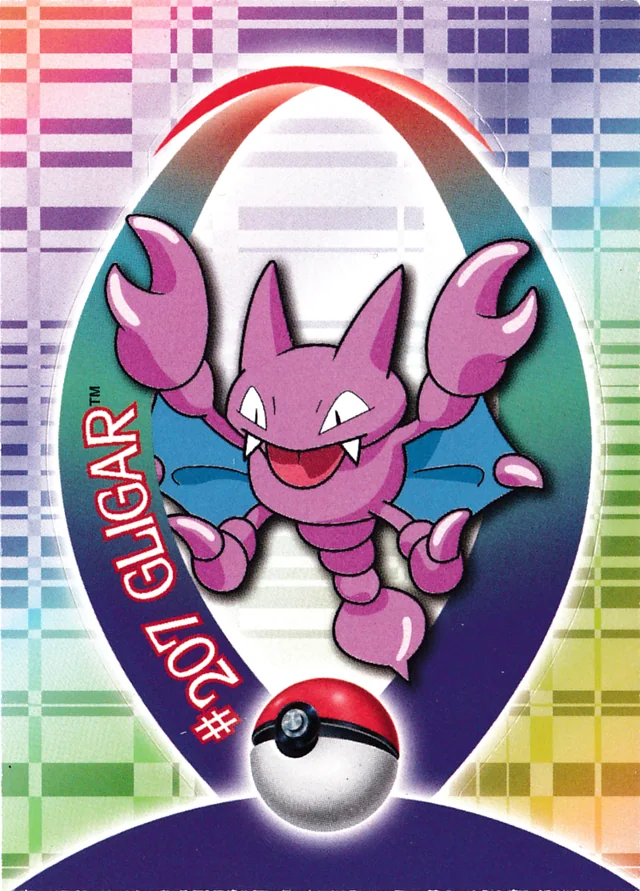 Gligar #S44 sticker – 2001 Topps Pokemon Johto Series 1 Pokémon card