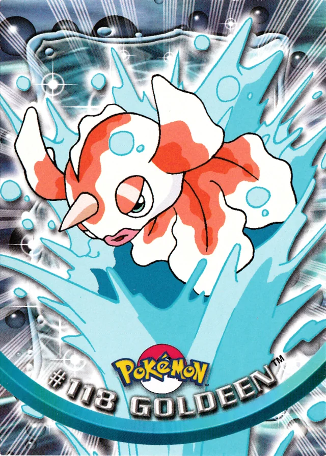 Goldeen #118 – 2000 Topps Pokemon TV Animation Series 3 Pokémon card