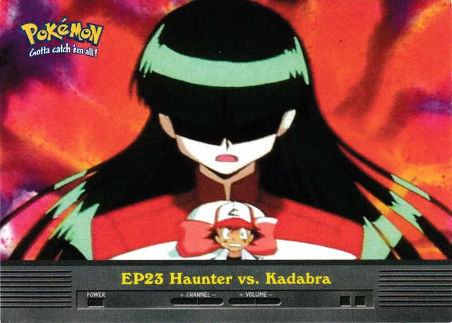Haunter vs. Kadabra #EP23 – 2000 Topps Pokemon TV Animation Series 2 Pokémon card