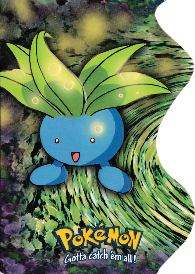 Oddish #EV4 die-cut – 2000 Topps Pokemon TV Animation Series 2 Pokémon card