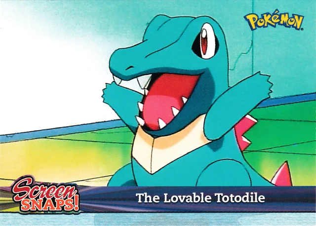 The Lovable Totodile #SNAP01 – 2001 Topps Pokemon Johto Series 3 (Europe) Pokémon card