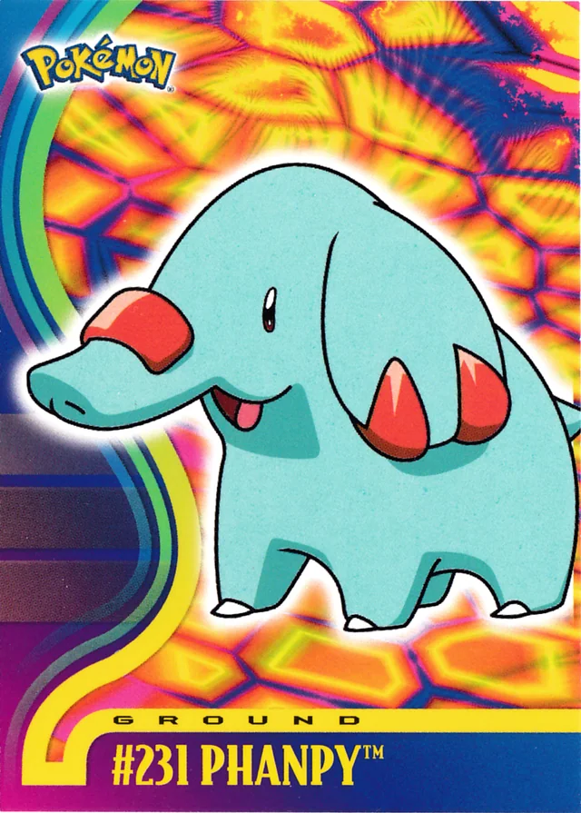 Phanpy #55 – 2001 Topps Pokemon Johto Series 1 Pokémon card