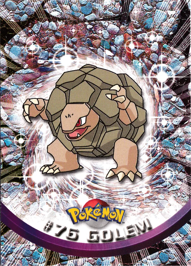 Golem #76 1999 Topps Pokemon TV Animation Series 1 Pokémon card