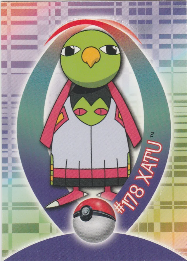 Xatu #S23 sticker – 2001 Topps Pokemon Johto Series 1 Pokémon card