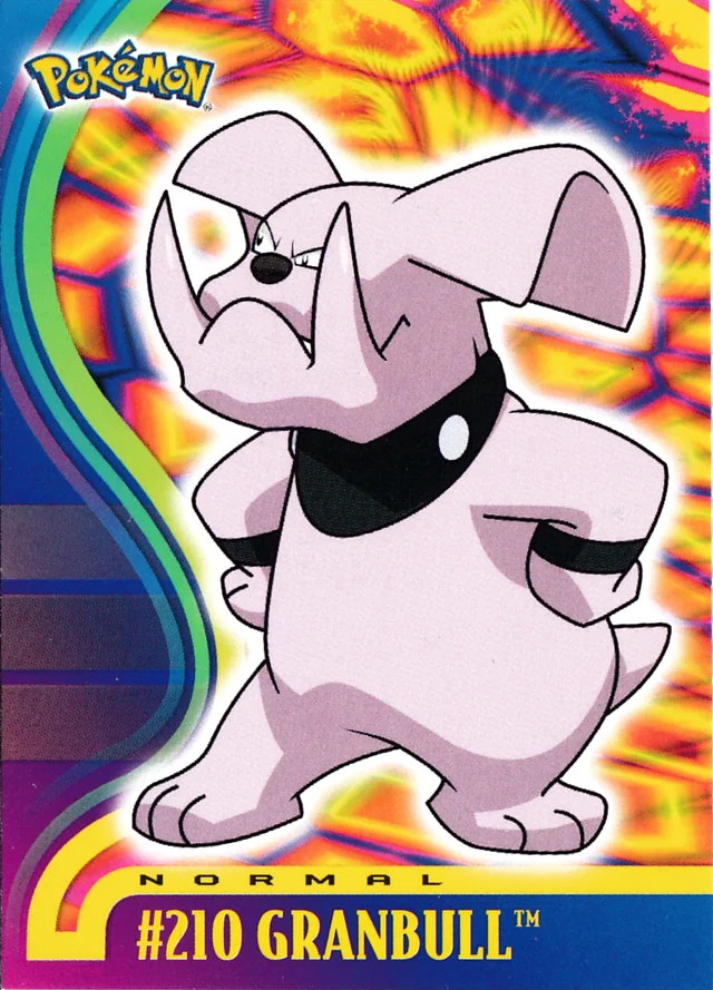 Granbull #47 – 2001 Topps Pokemon Johto Series 1 Pokémon card