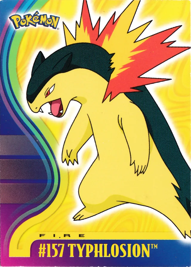 Typhlosion #6 – 2001 Topps Pokemon Johto Series 1 Pokémon card