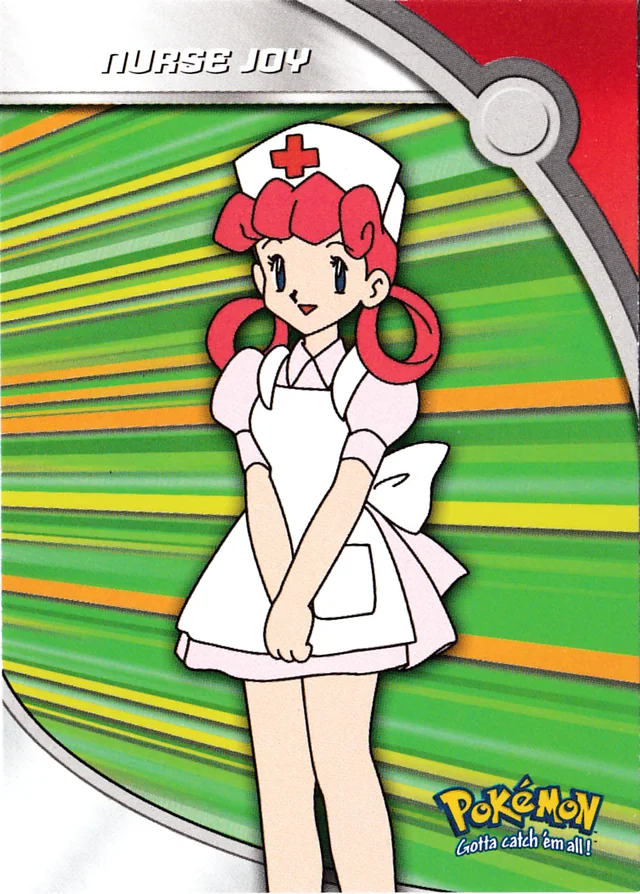 Nurse Joy #HV16 – 2000 Topps Pokemon TV Animation Series 3 Pokémon card