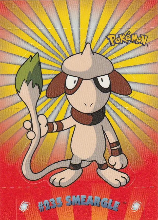 Smeargle #P9 pop-up – 2001 Topps Pokemon Johto Series 1 Pokémon card