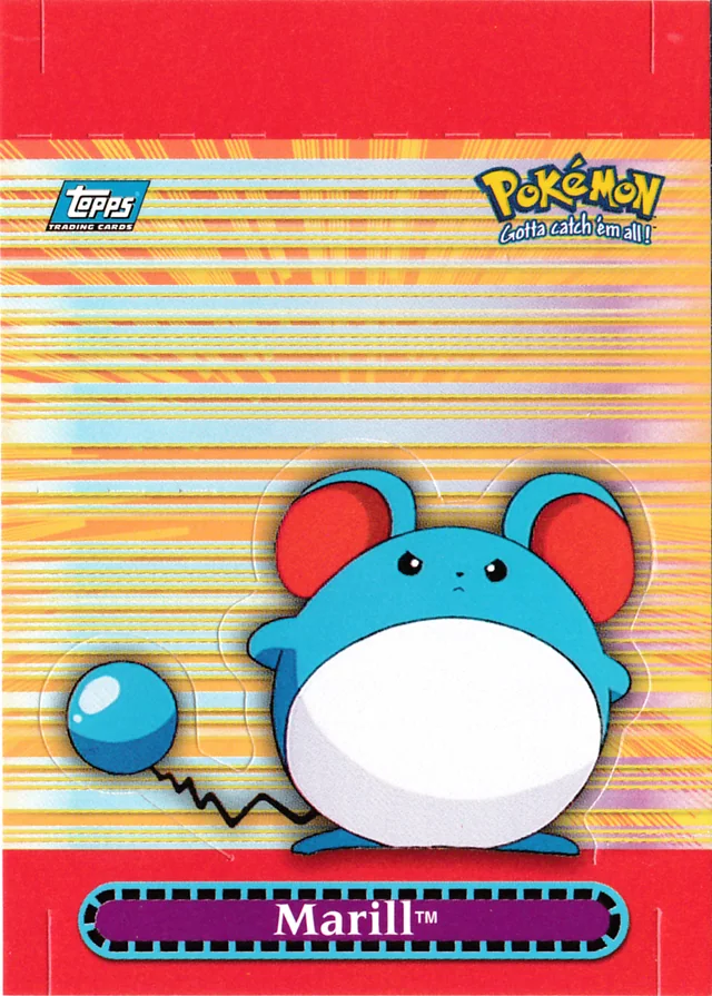 Marill #P6 pop-up – 2000 Topps Pokemon TV Animation Series 3 Pokémon card