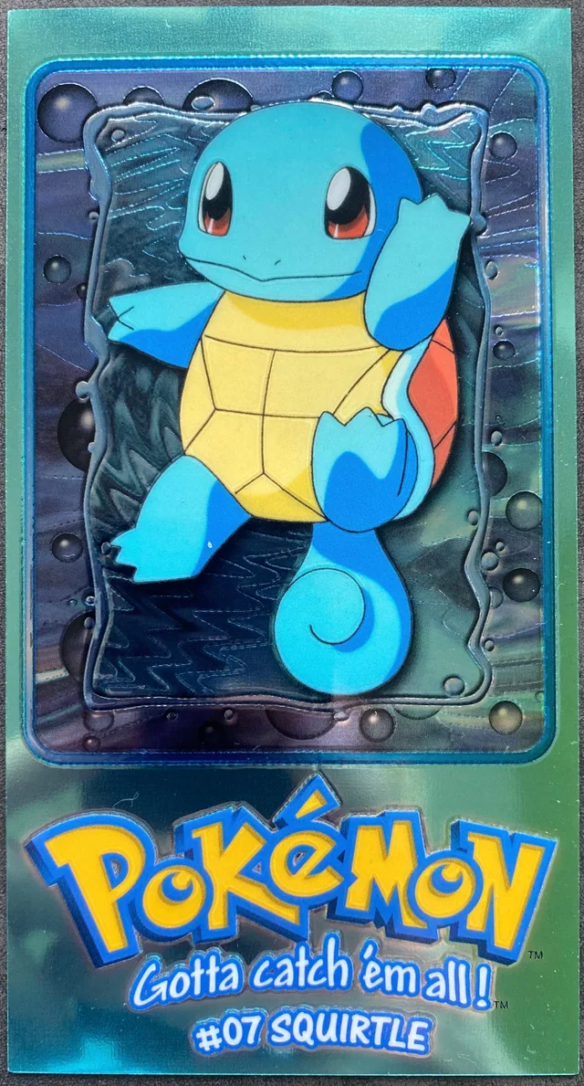 Squirtle #TT2 1999 Topps Pokemon TV Animation Series 1 Pokémon card