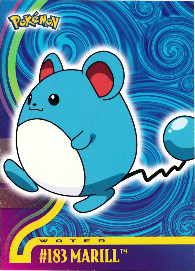 Marill #28 – 2001 Topps Pokemon Johto Series 1 Pokémon card