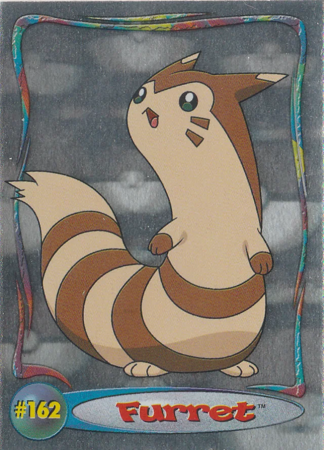 Furret #H4 hologram – 2001 Topps Pokemon Johto Series 1 Pokémon card