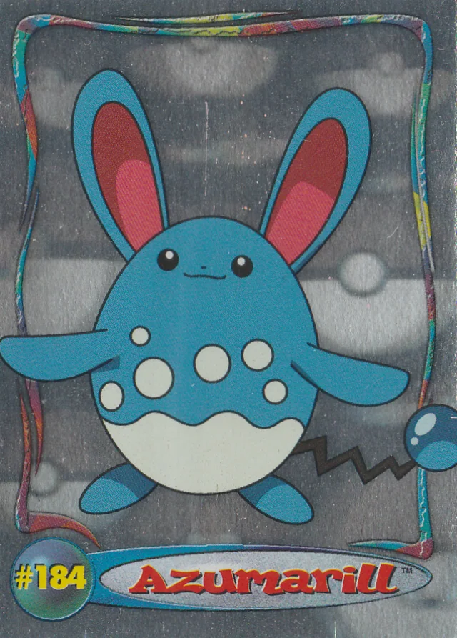 Azumarill #H6 hologram – 2001 Topps Pokemon Johto Series 1 Pokémon card