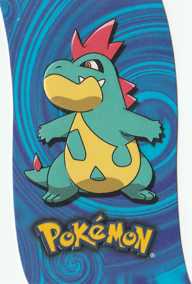 Croconaw #D8 die-cut – 2001 Topps Pokemon Johto Series 1 Pokémon card