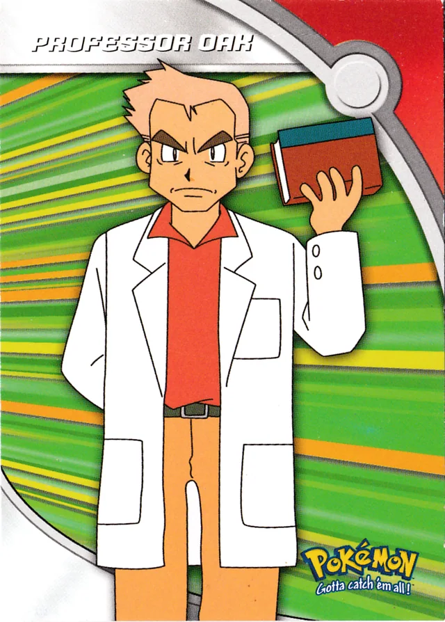 Professor Oak #HV12 – 2000 Topps Pokemon TV Animation Series 3 Pokémon card