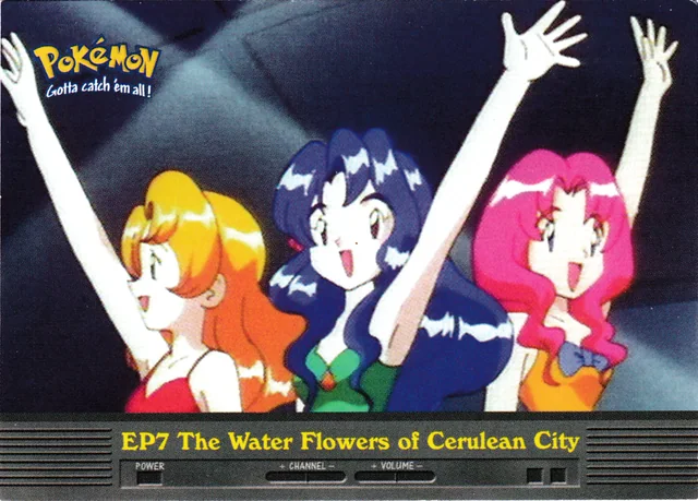 The Water Flowers of Cerulean City #EP7 – 2000 Topps Pokemon TV Animation Series 2 Pokémon card