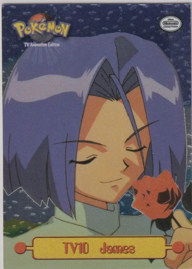 James #TV10 4th Print - Black Logo · Dents Silver Foil – 1999 Topps Pokemon TV Animation Series 1 Pokémon card