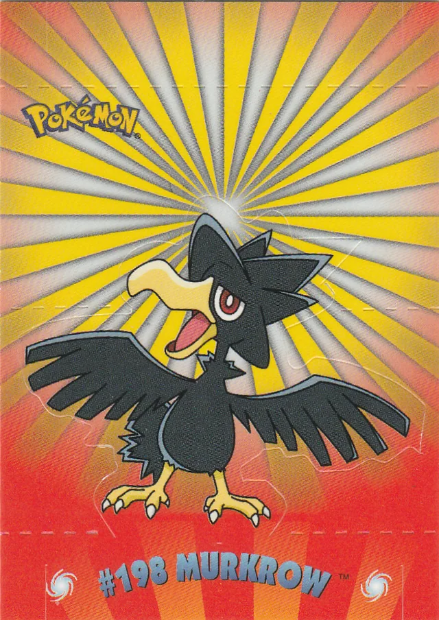 Murkrow #P4 pop-up – 2001 Topps Pokemon Johto Series 1 Pokémon card