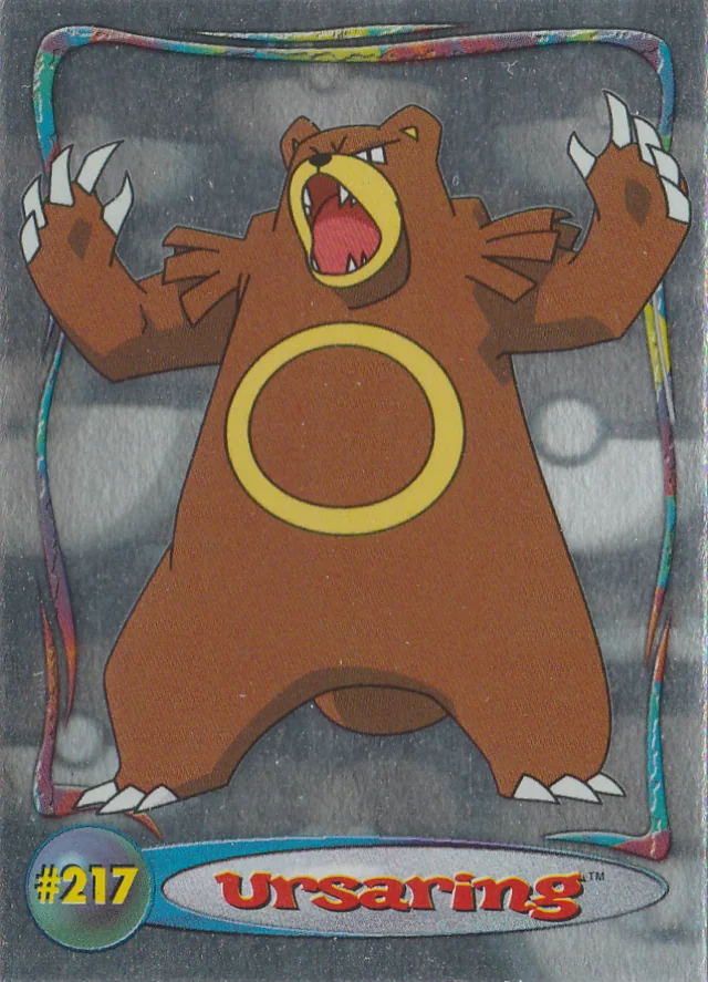 Ursaring #H8 hologram – 2001 Topps Pokemon Johto Series 1 Pokémon card