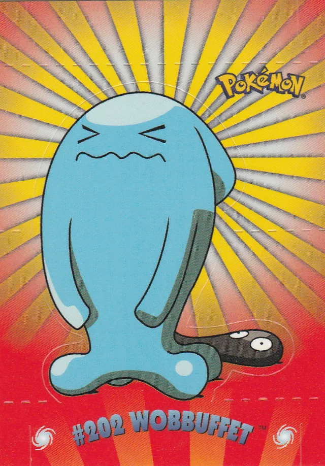Wobbuffet #P5 pop-up – 2001 Topps Pokemon Johto Series 1 Pokémon card