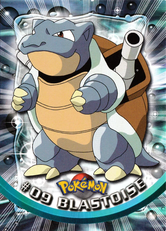 Blastoise #9 1999 Topps Pokemon TV Animation Series 1 Pokémon card