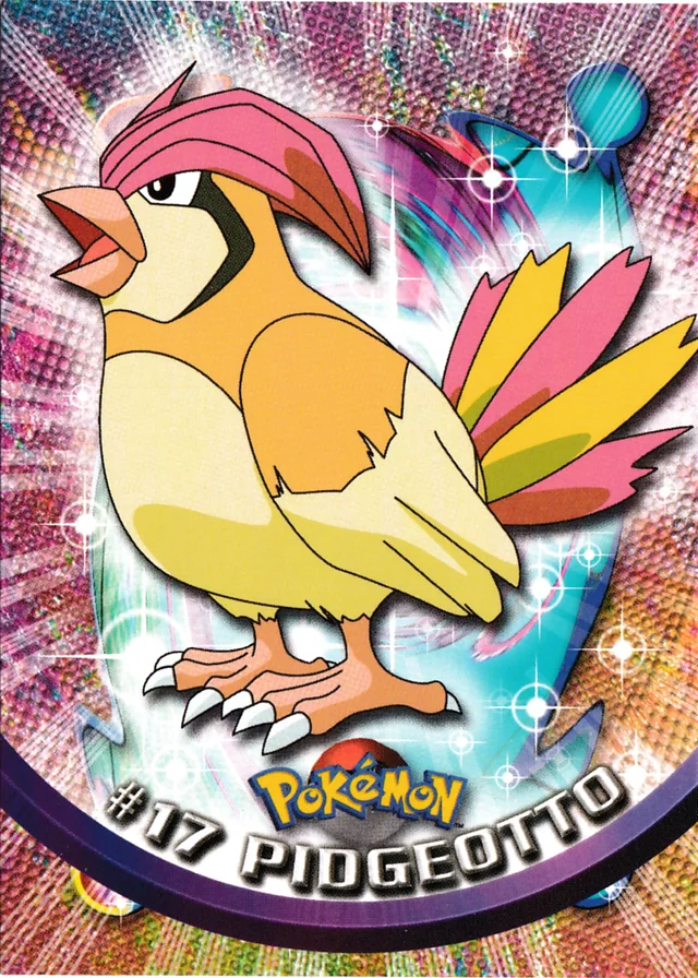 Pidgeotto #17 1st Print - Blue Logo – 1999 Topps Pokemon TV Animation Series 1 Pokémon card