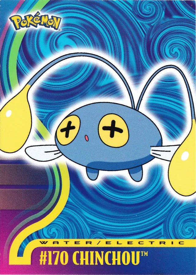 Chinchou #18 – 2001 Topps Pokemon Johto Series 1 Pokémon card