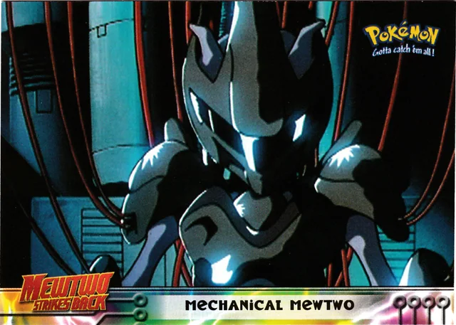 Mechanical Mewtwo #6 1999 Topps Pokemon The First Movie Pokémon card