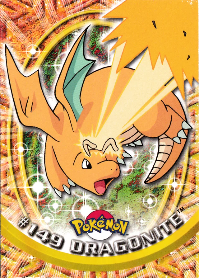 Dragonite #149 2000 Topps Pokemon TV Animation Series 3 Pokémon card