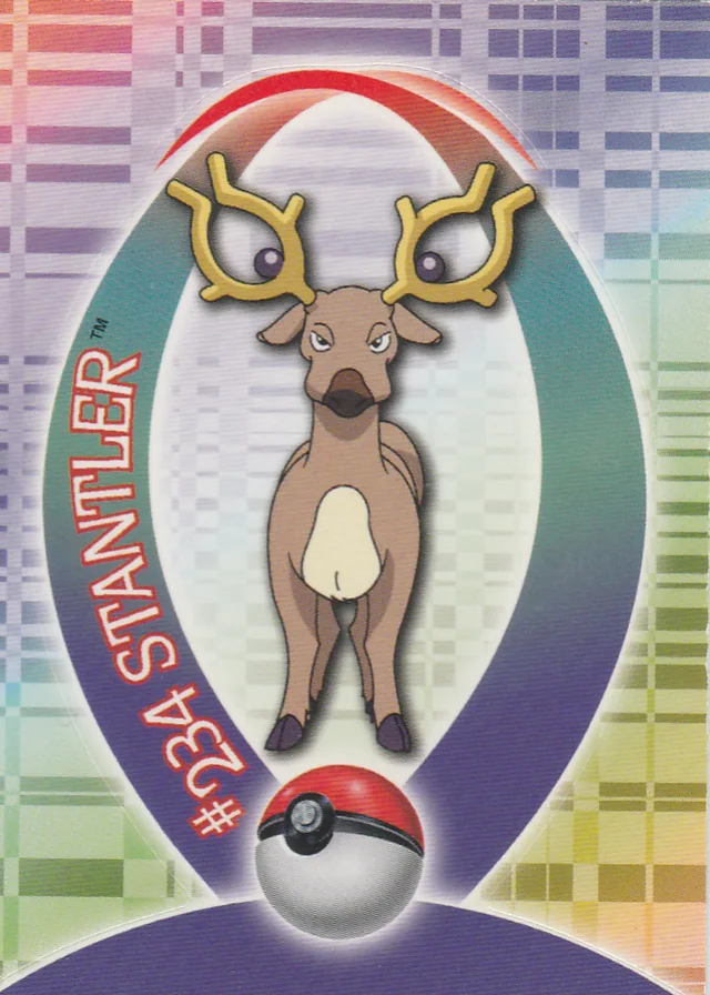 Stantler #S57 sticker – 2001 Topps Pokemon Johto Series 1 Pokémon card