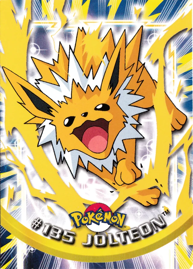 Jolteon #135 2000 Topps Pokemon TV Animation Series 3 Pokémon card