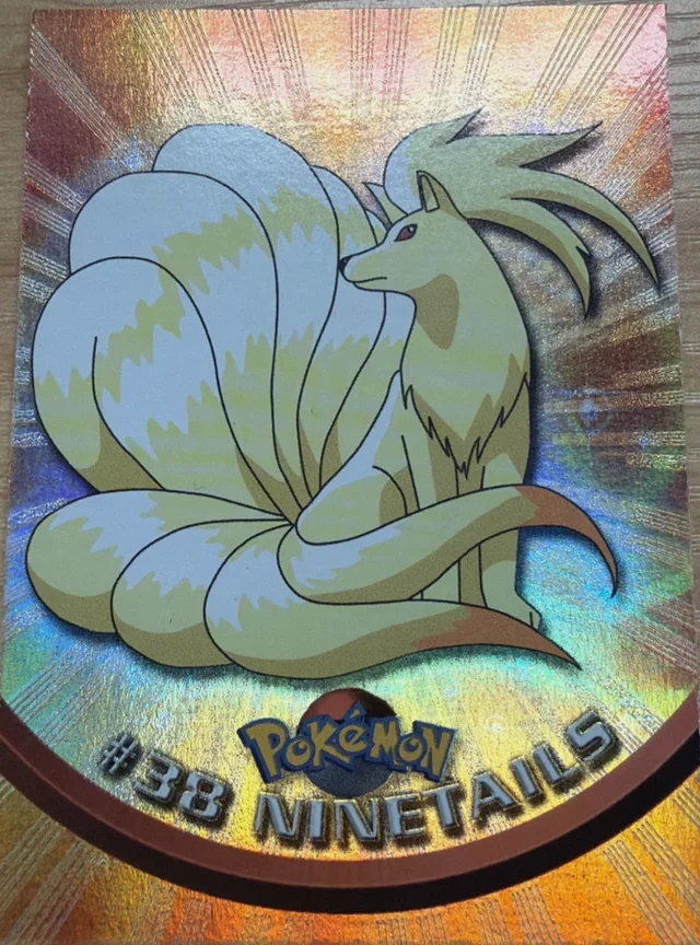 Ninetails #38 2nd Print - Black Logo · Sunrays Rainbow Foil – 1999 Topps Pokemon TV Animation Series 1 Pokémon card