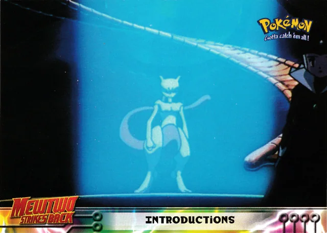 Introductions #21 1st Print - Blue Logo – 1999 Topps Pokemon The First Movie Pokémon card
